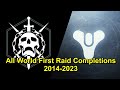 All Destiny Worlds First Raid Reactions (2014-2023)