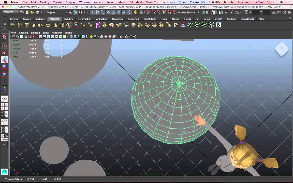 Manipulating 3d Objects In Maya Youtube
