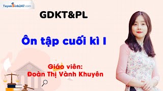 Ôn tập cuối kì I | GDKT&PL 12 | GV: Đoàn Thị Vành Khuyên