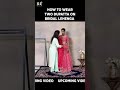 How to drape two dupatta on lehenga #shorts