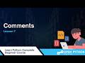 Learn Python: Comments