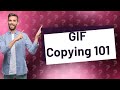 How do I copy and paste an animated GIF?