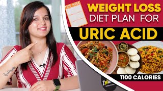 URIC ACID Weight Loss Diet Plan in Hindi | Diet Chart to Control Uric Acid by I'MWOW