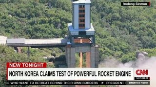 North Korea rocket engine test