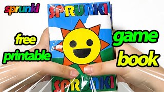 [💕paper diy💕] INCREDIBOX SPRUNKI GAME BOOK! 스프런키 게임북 만들기ㅣ무료도안 ㅣFREE PRINTABLE ㅣTUTORIAL