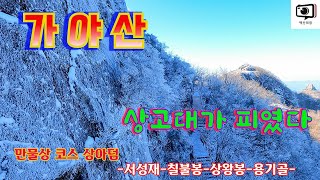 가야산 칠불봉,상왕봉 눈꽃잔치/ 만물상 상아덤은 수석전시장, 암릉대박 코스/ 산림청지정 100대명산/ 냉정하고 쌀쌀한 가야산.