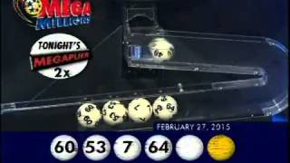 2015 02 27 Mega Millions Numbers and draw results