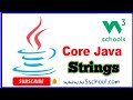 Strings w3school ||java basic course