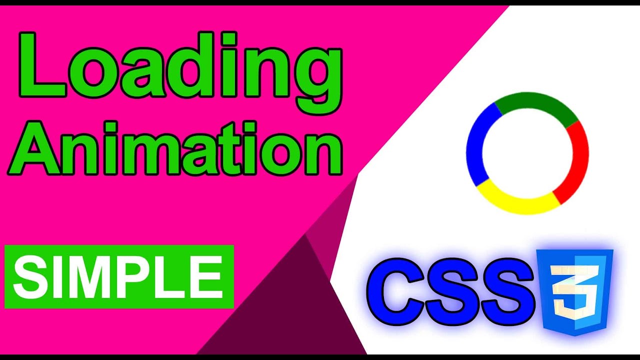 CSS: SIMPLE LOADING ANIMATION - YouTube