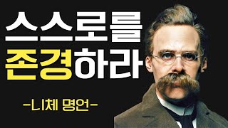 니체 명언ㅣ스스로를 존경하라ㅣ성공하기위해 버려야할것들