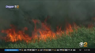 Brush Fire Burning Near New Jersey Turnpike Is Now Out