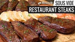 Sous Vide RESTAURANT STEAKS Experiment - Restaurant Steak Sous Vide