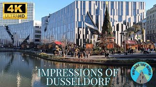 Impressions of Dusseldorf 4k walking tour video December 2024 in Dusseldorf Germany