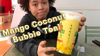 Mango Coconut Bubble Tea at Pacific Mall