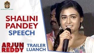 Shalini Pandey Speech | Arjun Reddy Telugu Movie Trailer Launch | Vijay Deverakonda | Sandeep Vanga