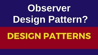 Observer design pattern real world example|Observer pattern