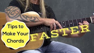 Tips to Make Your Chords Faster thru Muscle Memory (Bouncing) - Steve Stine Guitar Lesson