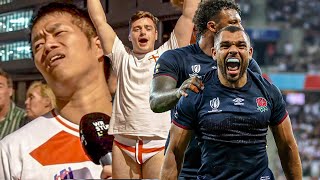 England fans react to scrappy win against Japan in the Rugby World Cup