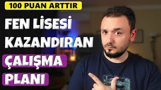 Fen Lisesi Kazandıran LGS ÇALIŞMA PLANI | 4 Saatlik Planla 100 Puan Arttır !