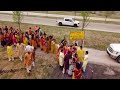 murti prana prathistha pradakshina drone footage