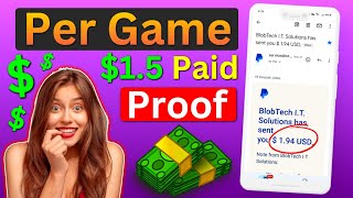 Earn Per Game $1.94 🤑 Instant | Make Money Online PayPal | Legit PayPal Earning Apps 2024