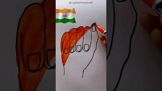 jana gana mana || national anthem || Indian flag drawing #shorts #viral #trending #art