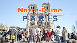 Walking  Around Notre-Dame de Paris, Crowded Paris continues.