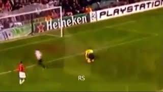 Ricardo kaka's fantastic goal against Manchester United.