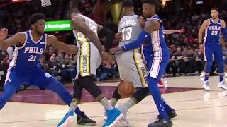LeBron James Pulls a SWEET Behind-the-Back Move Between Tristan Thompson's Legs!