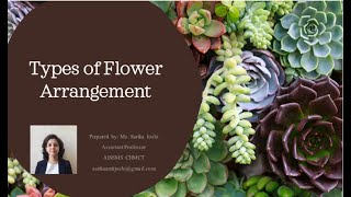 Types of flower arrangement