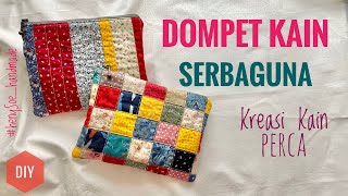 Cara Membuat Dompet Serbaguna dari Kain Perca  l DIY Fabric Purse Sewing Tutorial