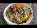 enjoy beef noodle soup and meatballs at uncle s house