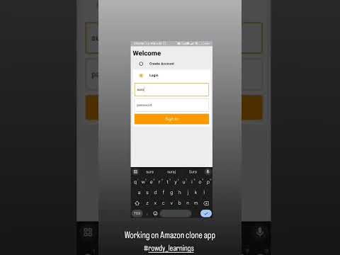 Aplicación de clonación de Amazon. #flutter #rowdy #flutterdev #android #rowdylearnings