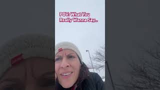 6 Inches☃️#foryou #viral #funnyshorts #comedyshorts #work #phone #snow #snowstorm #laugh #jk #snl