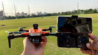 Drone Camera JS23 Brushless Optical Flow Obstacle Avoidance Drone unboxing Flight Test Review