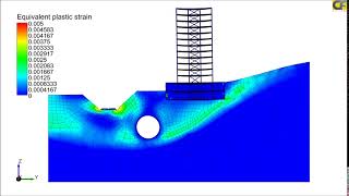 3D tunnel. Collapse in slope stability analysis