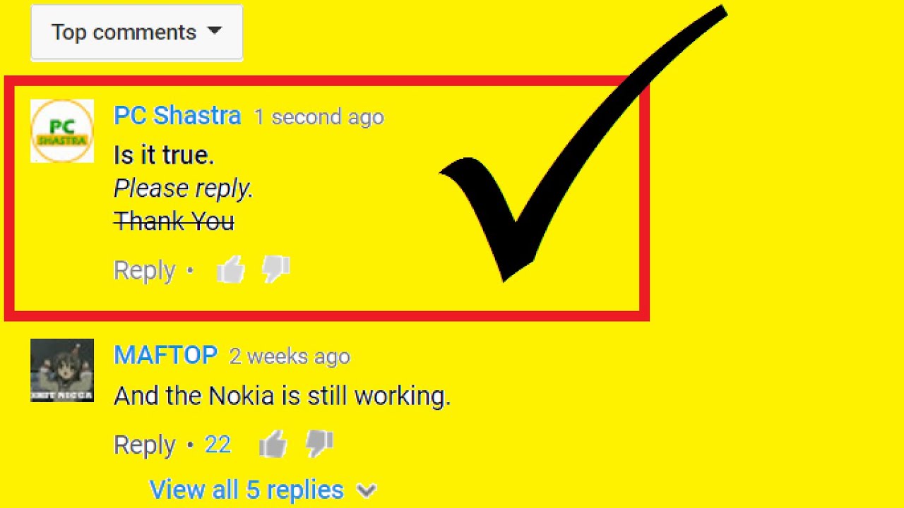 Make Youtube Comments Bold Italic Strikethrough Youtube