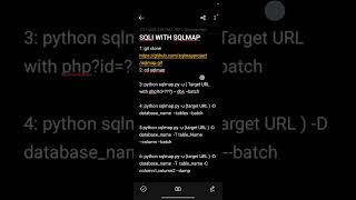 SQLi With SQLMap Basic Command Tutorial | SQL Injection Testing Guide | 2025⏱️