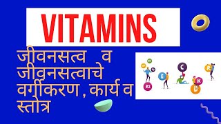 ।। vitamins। जीवनसत्त्वे व जीवनसत्वाचे वर्गीकरण कार्ये व स्तोत्र ।।