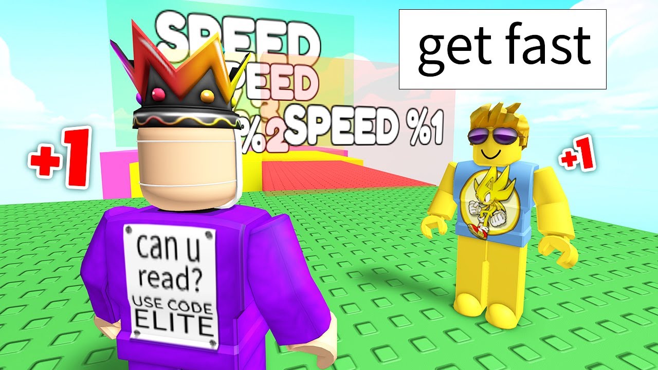 Roblox But Every Second You Get 1 Speed Youtube