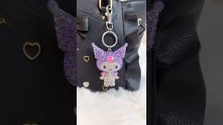 This weeks bag! It's purple inside so time for a Kuromi theme 🤍 #asmr #sanrio #japan #kuromi