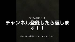 SUB4SUB チャンネル登録したら返します！登録したらコメントしてね！