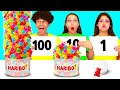 1, 10 or 100 Layers of Food Challenge | Edible Battle by DaDaDa Challenge