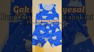 Klik link di Bio no 46 baju setelan singlet anak #bajuanak #ridges #shorts