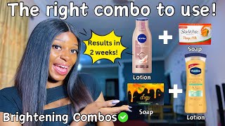 Best lightening lotions and soaps for your skin type in 2025💯✅Brightening soap \u0026 lotion combos 2025