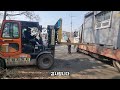 지게차로 콘테이너 안전하게 상차 하기 loading containers safely with a forklift 230223