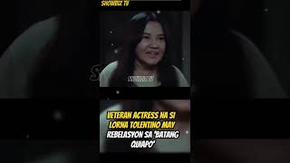 Veteran actress na si lorna tolentino may rebelasyon sa batang quiapo satisfying showbiz #shorts