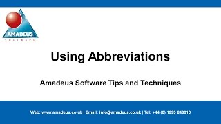 SAS Tip: Using Abbreviations