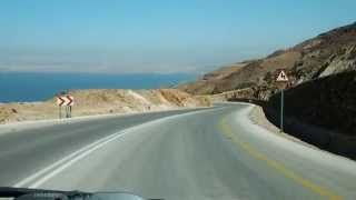 Road from Madaba city to Dead Sea, Jordan. March 28th 2014.