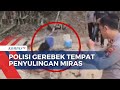 Detik-Detik Polisi Gerebek Tempat Penyulingan Miras di Gorontalo